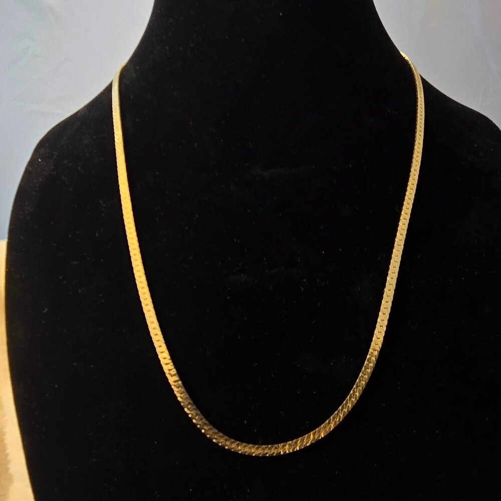 23" Matinee Yellow Gold Colored Necklace